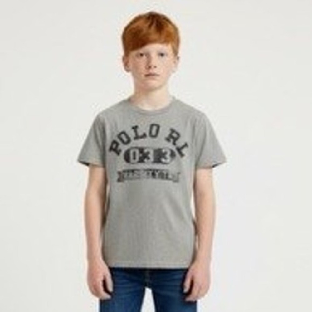 Polo Ralph Lauren Boys Vintage T-shirt Grey Size‎ 10/12